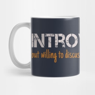 Introverted But Willing to Discuss Baptismal Regeneration Mug